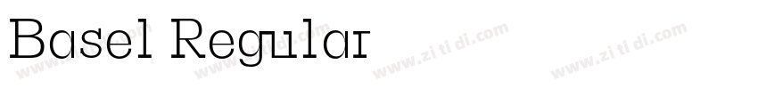 Basel Regular字体转换